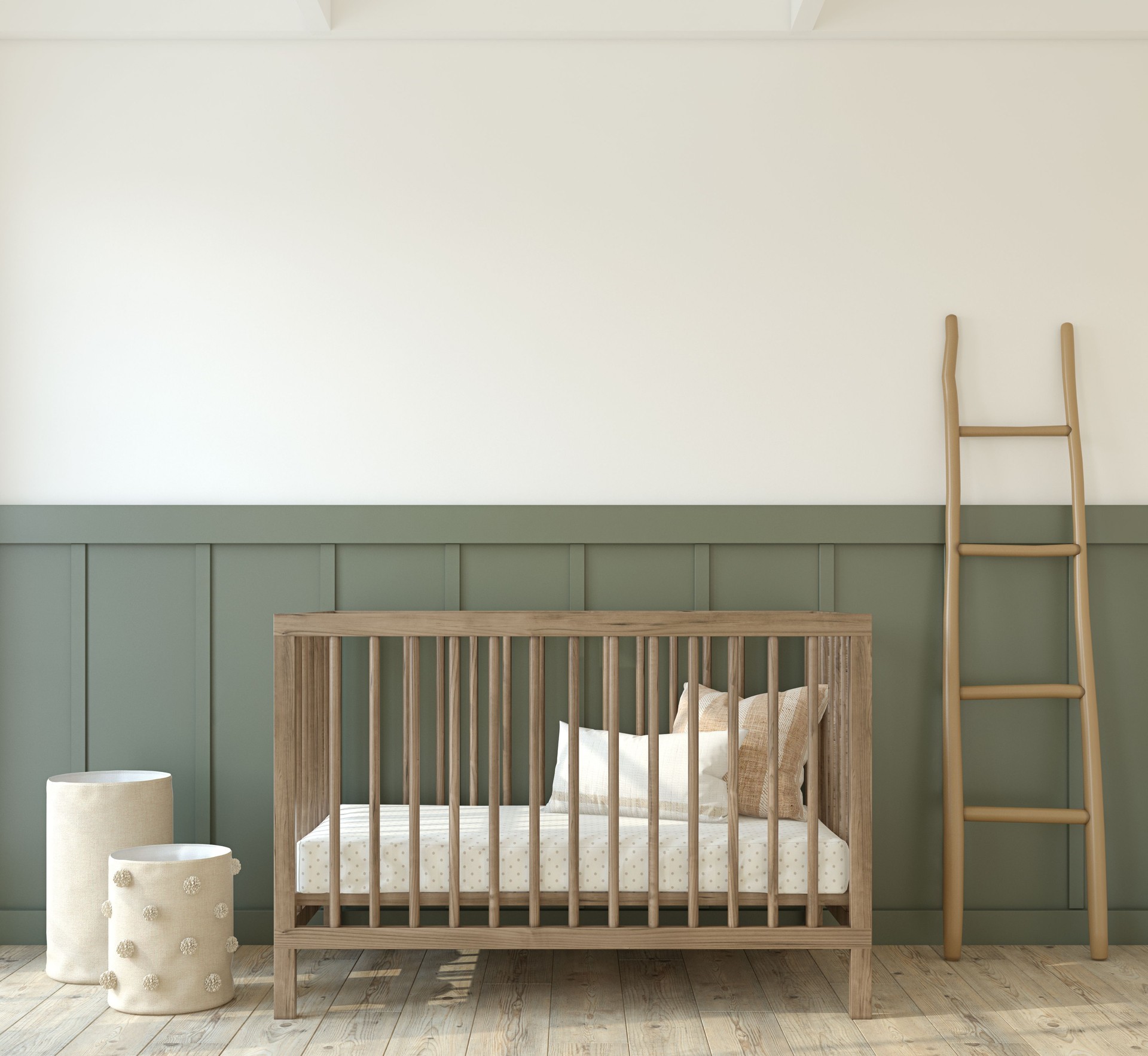 Nursery interior. 3d render.